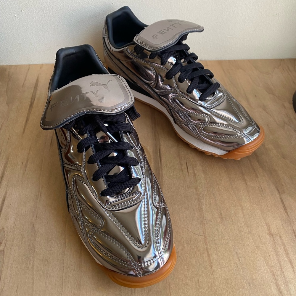 FENTY x PUMA AVANTI C Women’s Sneakers, Aged Silver, Size 9.5